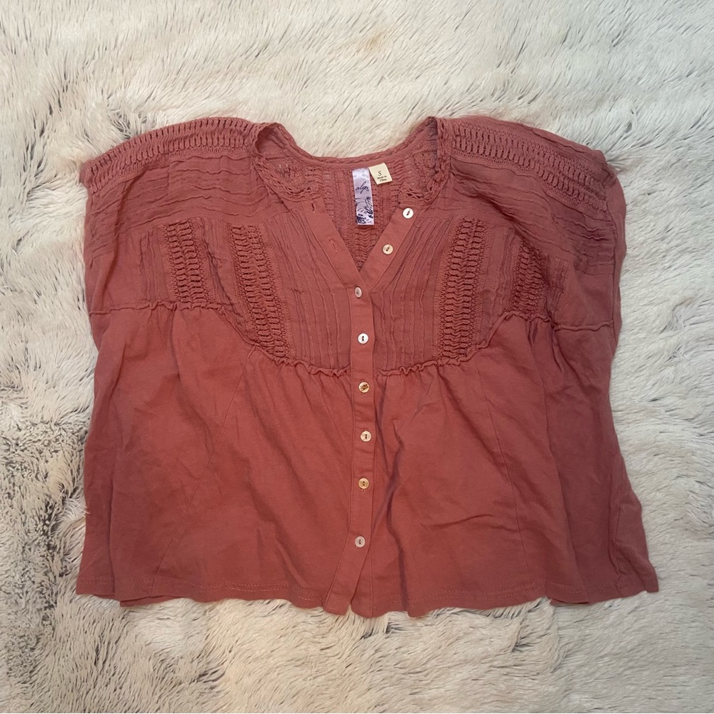Alya Pink Short Sleeve Top